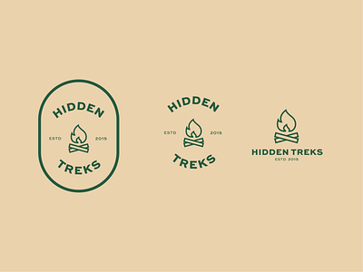 Hidden treks logo variations