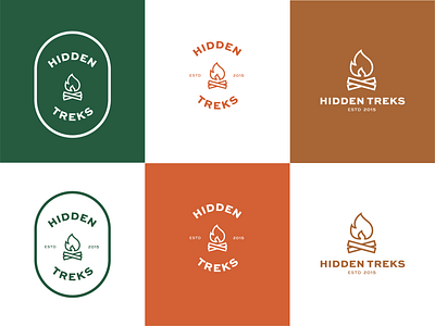 Hidden treks logo colour combinations