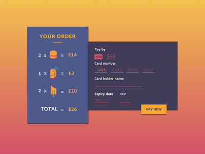 Daily UI 002 - Credit card checkout daily 100 challenge daily ui daily ui 002