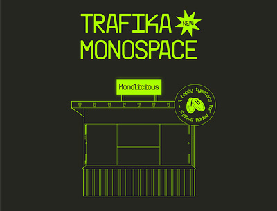 Trafika Monospace is OUT! :-) design experimental font mono monospace type typeface typography