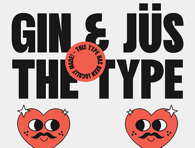 Gin & Jüs - Display Typeface display font grotesk sans serif serif type typeface typography
