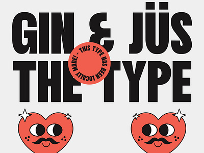 Gin & Jüs - Display Typeface display font grotesk sans serif serif type typeface typography