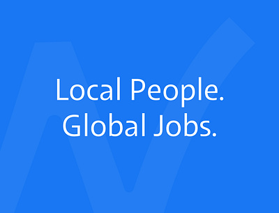 Worki - Local People. Global Jobs. brand brand identity branding design graphic design logo type typography wordmark