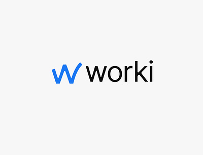Worki - Symbol & wordmark brand brand identity branding design hiring job jobs logo symbol type typography wordmark