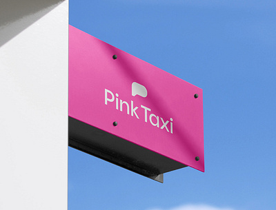 Pink Taxi - Signage Sample brand identity branding design font logo type typography