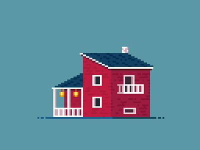 Greenland house 8bit art design house illustration minimal pixel pixel art pixel daily pixelart retro
