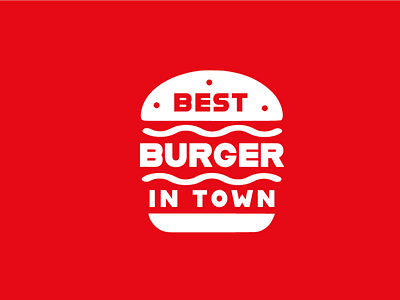 Best Burger in Twon branding flat icon icon collection illustration logo logo design logo design concept simple typography