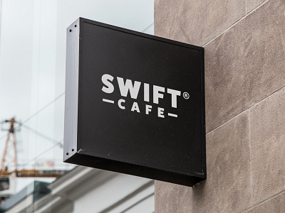 Swift cafe logo brand branding identity logo logo design logo design concept logotype mark symbol typography