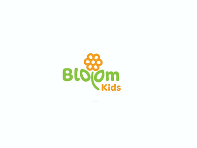 Bloom Kids logo bloom bloom kids branding clean graphic colourful logo. kids logo creative concepts graphic design green iconography illustration latest shots logo logo arts logo ideas logo inspiration logo type logos minimalist design uxdbox yellow