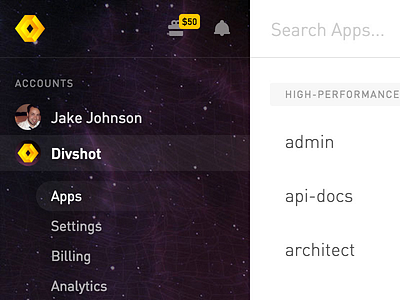 Divshot Dashboard Redesign