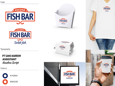 Branding concept for new Ascona Fish Bar Brand branding chris kellett ident logo