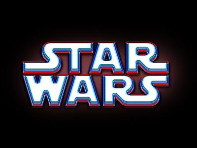 Star Wars Embossed design gradient graphic design illustration jimmykano maythe4thbewithyou new photoshop typography vector