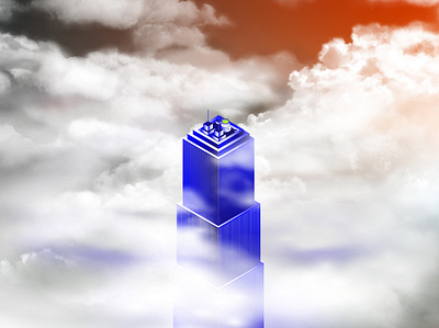 High Town Part II design gradient illustration illustrator jimmykano new photoshop sketch skyscraper vector