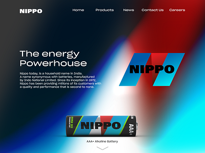 Nippo Landing Page brandidentity branding design gradient graphic design icon logo new photoshop ui ux web website