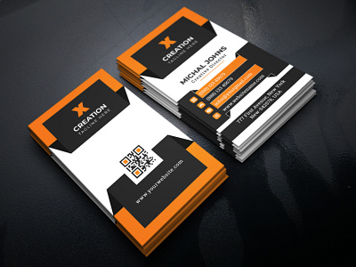 Corporate Business Card branding business business card corporate graphic design modern card personal card simple card