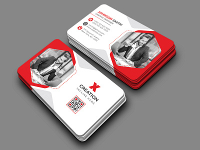 Corporate Business Card red