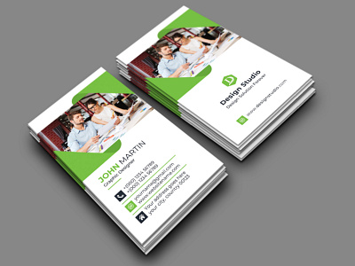 Corporate Business Card vertical design