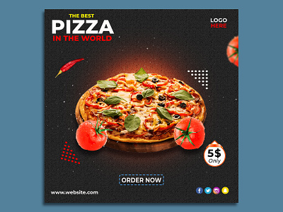 Pizza banner Ads Design