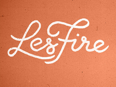 LesFire frenglish lettering logo