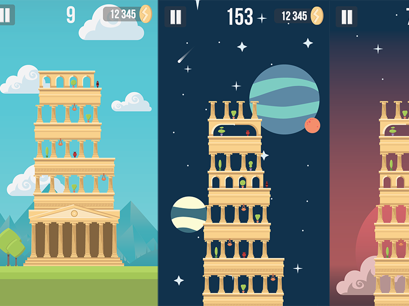 Tower Building Game By Artem Merenfeld On Dribbble