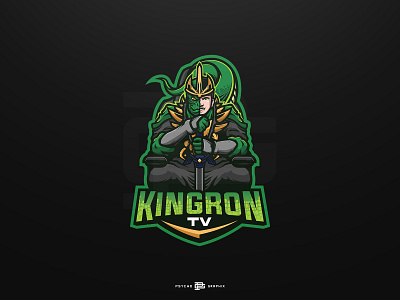 KINGRON MASCOT LOGO branding custom design esport logo illustration logo logo design logodesign mascot mascot logo