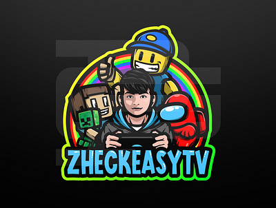 zheckeasyTV avatar logo design avatardesign branding custom design esport esportslogo illustration logo logodesign vector youtube logo