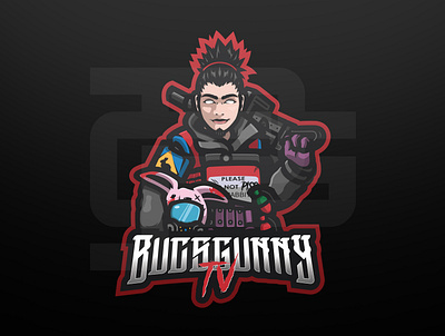 BUGSGUNNYTV avatar logo design branding custom design esports illustration logo logo design logodesign mascot mascot logo