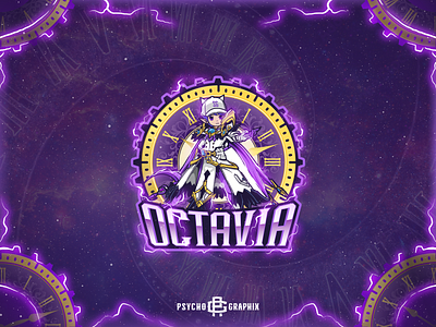 OCTAVIA CHARACTER LOGO DESIGN custom design esports illustration logo mascot mascot logo vector