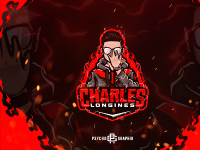 CHARLES LONGINES AVATAR LOGO DESIGN custom design esports illustration logo mascot mascot logo vector