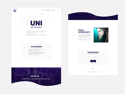 UNI website brand design branding design marketing website
