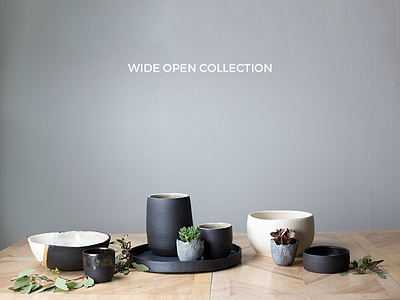 Wide Open Collection - Photography ceramics nita cole product photography wide open collection