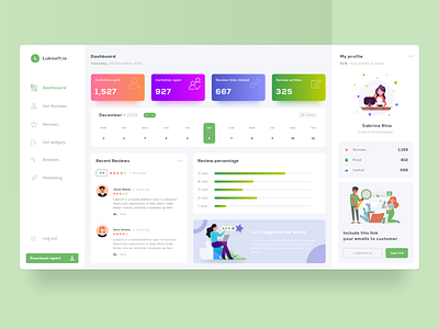 Review webapp dashboard app app design