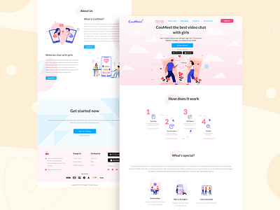 CoolMeet landing page redesign