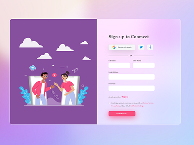 Dashboard Signup page adobexd dailyshot dailyuxuichallange dashboard dribbble figma glasseffect gredient illustration login mashgredient signin signup ui uix userinterface uxuidesign webapp weblogin website