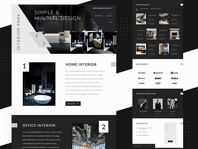 Interior web page design concept minimalistic presentation design simple design simplicity typogaphy ux uxdesign uxui uxui design uxuidesign web design webdesign website website design