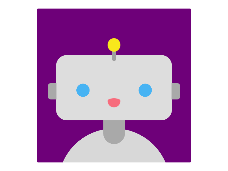 Follow curser Roboto animation design illustration robot roboto ui vector
