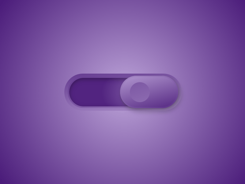 Slider Button animated animation button button animation button design buttons design illustration onoff purple purple gradient slide slider button sliders ui