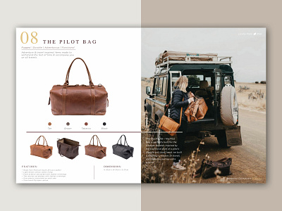 Product Pages & Catalog Design | The Burgundy Collective adventure burgundy collective catalog design communication design graphic design handcrafted layout design leather leather goods outdoor product catalog south africa typography