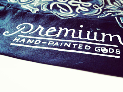 Hand-Painted Goods lettering