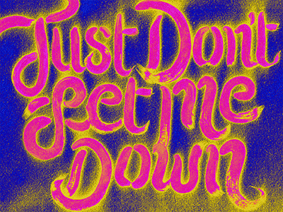 Let Down handlettering lettering