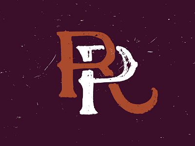 RP Monogram handlettering lettering