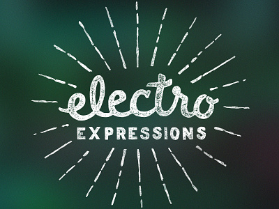 Electro Expressions hadlettering lettering logo