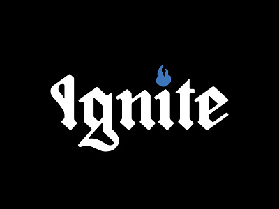 Ignite lettering logo