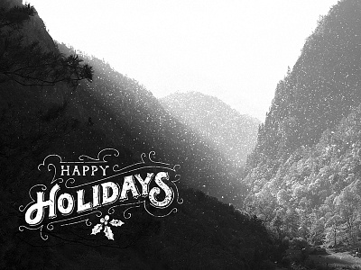 Happy Holidays handlettering lettering