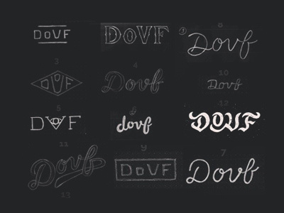 DoVF handlettering lettering logo