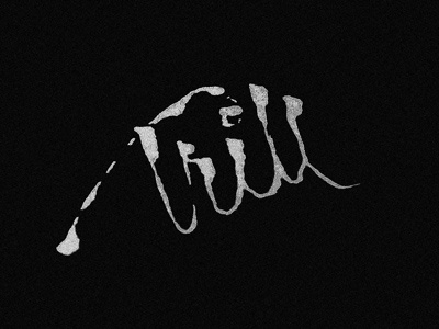 Trill Trash calligraphy lettering