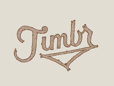 Timbr Logo handlettering lettering logo type