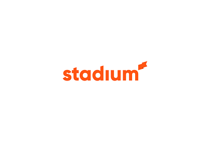 Stadium flag logotype stadium