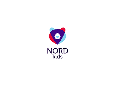 Nord kids bear kids logo nord