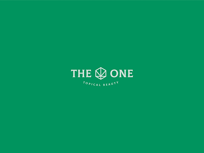 the 🌱 one beauty cannabis icon logo logotype marijuana sign the one topical